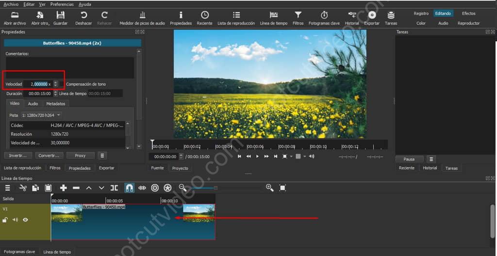 Paso 3 - Modificar velocidad