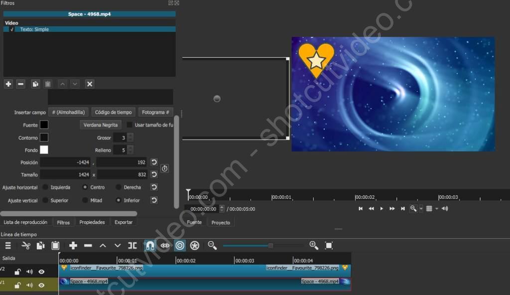 Desplazar texto hacia la izquierda