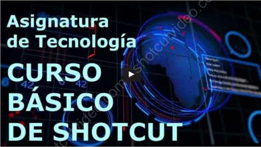 Plantilla descargable para proyecto de Shotcut - Intro sencilla