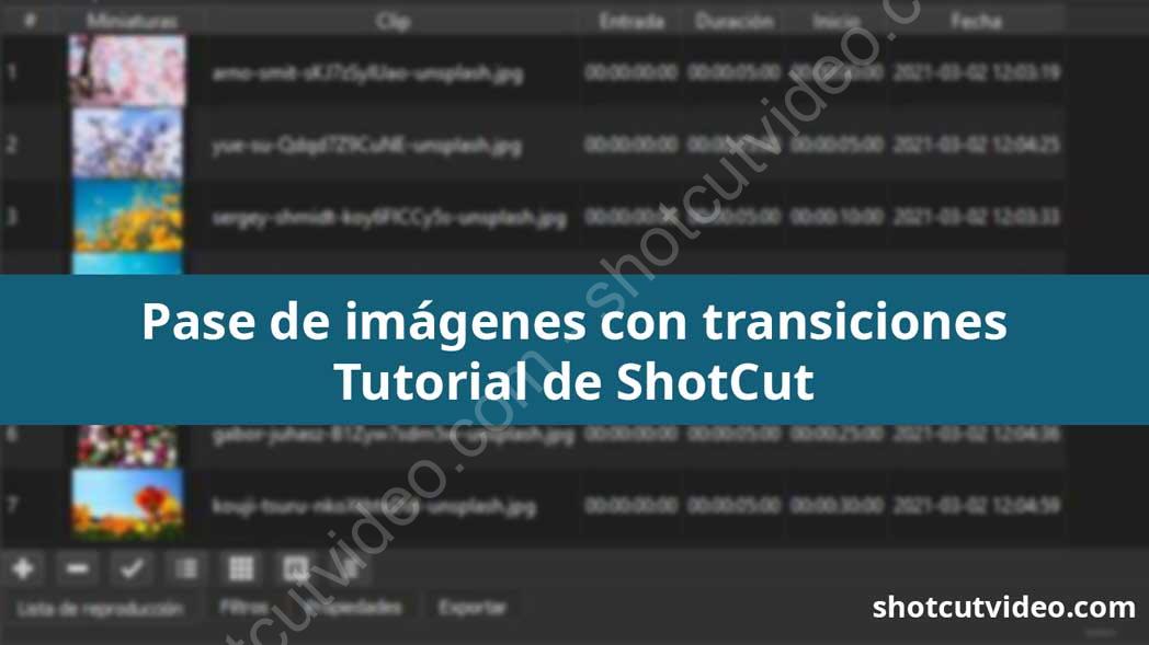 Pase de imágenes con transiciones